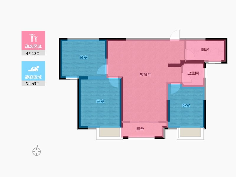 河南省-洛阳市-建业中州上院-72.92-户型库-动静分区