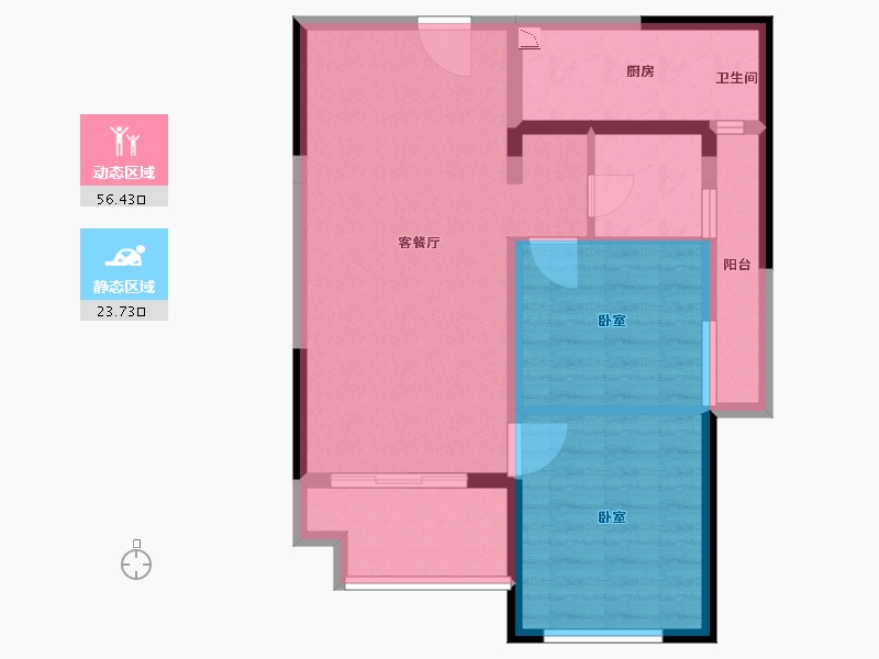 河南省-洛阳市-古都天玺-70.49-户型库-动静分区