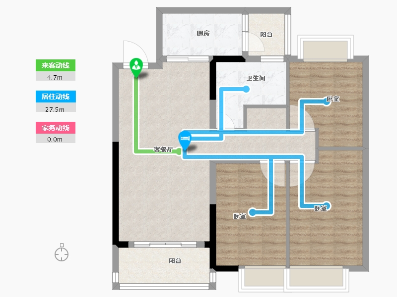 河南省-安阳市-林州恒大悦府-89.39-户型库-动静线