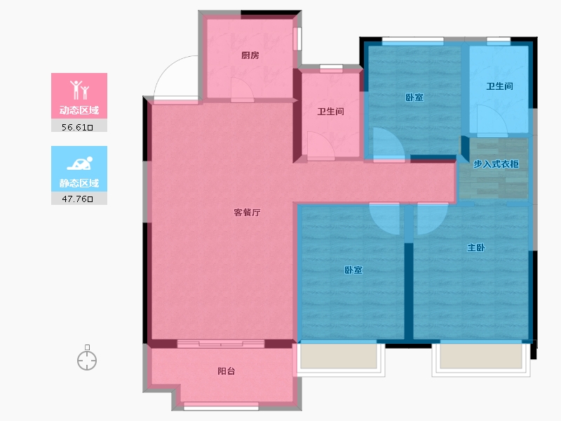 山东省-滨州市-中梁首府-93.31-户型库-动静分区