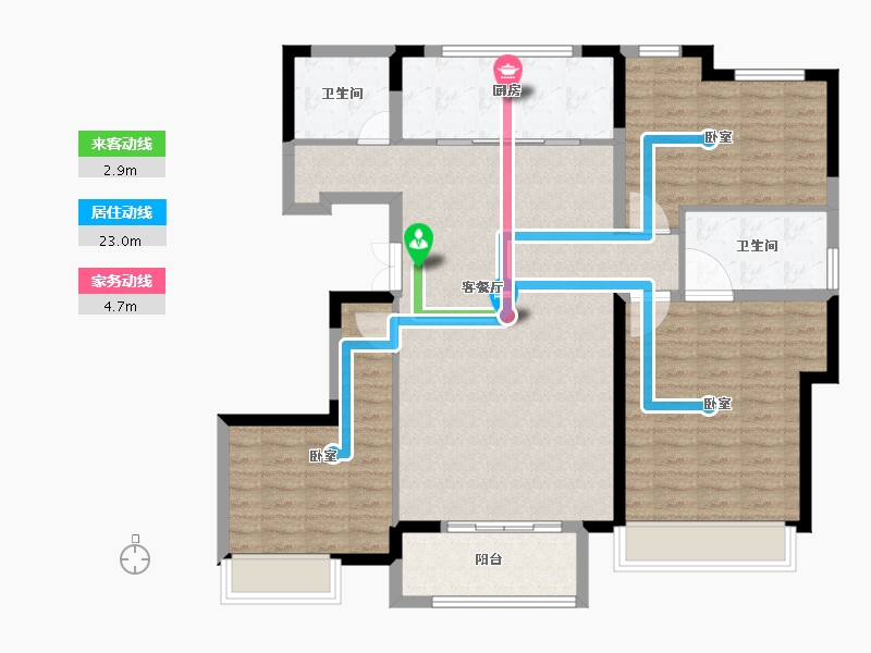 山东省-德州市-红烨・一品-114.00-户型库-动静线