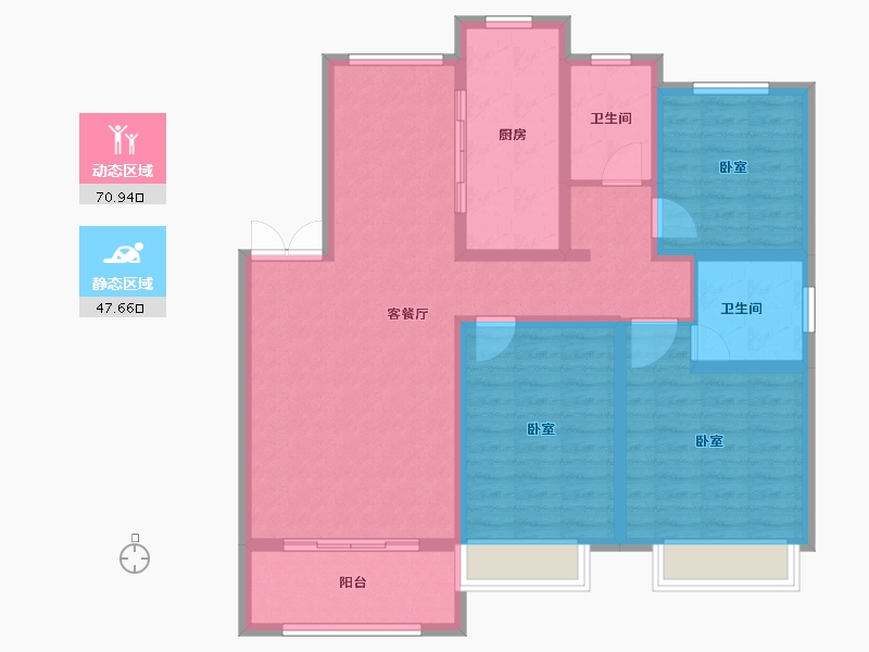 山东省-德州市-昇龍院-106.00-户型库-动静分区