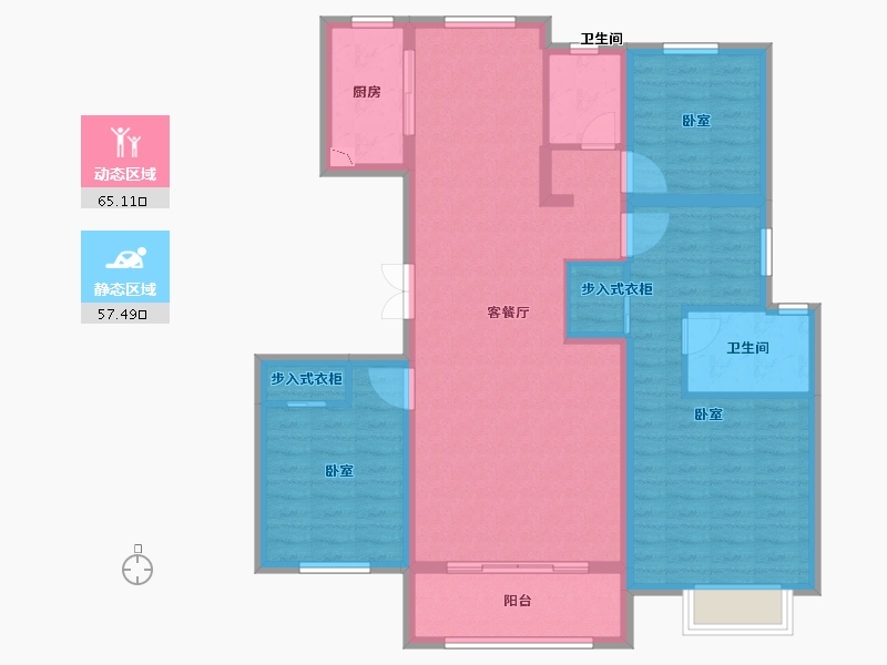 山东省-德州市-舜和慢城-110.00-户型库-动静分区