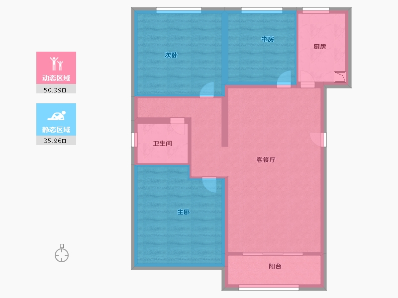 山东省-济南市-世茂原山首府-76.99-户型库-动静分区