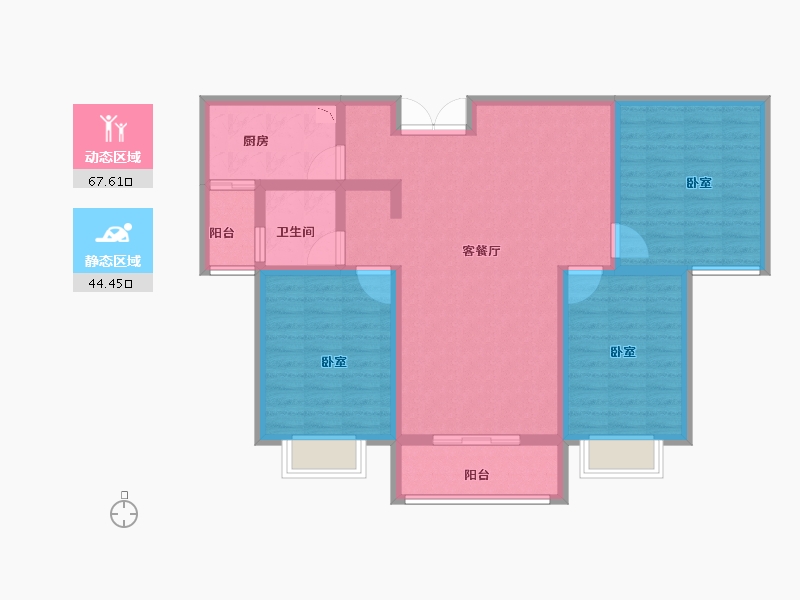 河南省-洛阳市-锦屏湖畔-100.00-户型库-动静分区