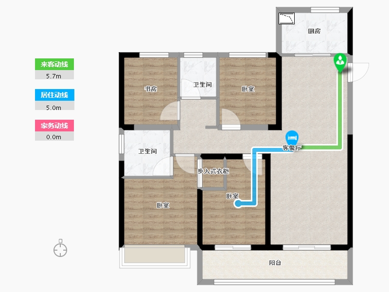 河南省-郑州市-融信奥体世纪-102.00-户型库-动静线