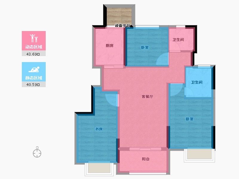 浙江省-绍兴市-金地悦峯里-77.01-户型库-动静分区