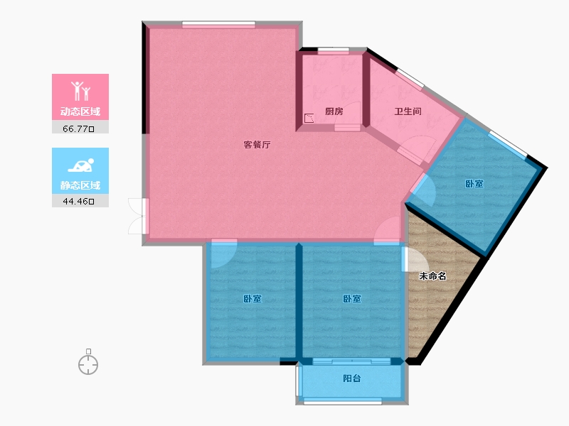 河南省-郑州市-华美仟企汇-107.70-户型库-动静分区