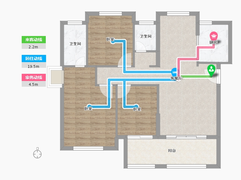 福建省-泉州市-力高君逸府-84.51-户型库-动静线