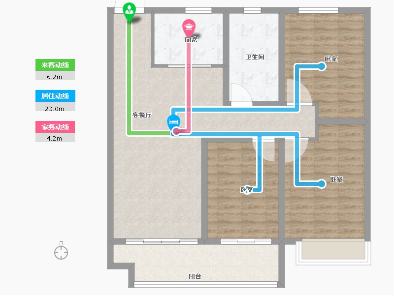 山东省-德州市-惠宁·清华园-98.00-户型库-动静线