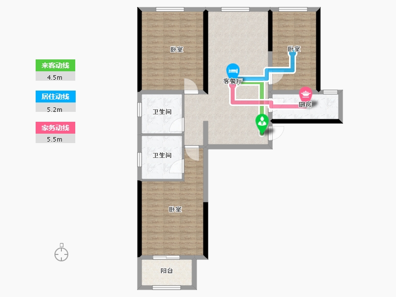 河南省-郑州市-风和朗庭-101.10-户型库-动静线