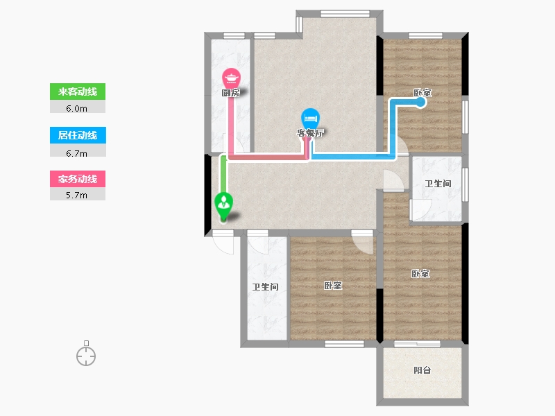 河南省-郑州市-汉德·如意府-98.18-户型库-动静线