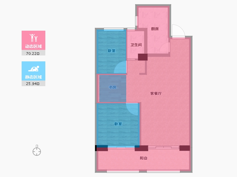 山东省-菏泽市-菏泽中心-81.99-户型库-动静分区