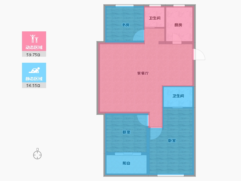 山东省-菏泽市-菏泽中心-106.00-户型库-动静分区