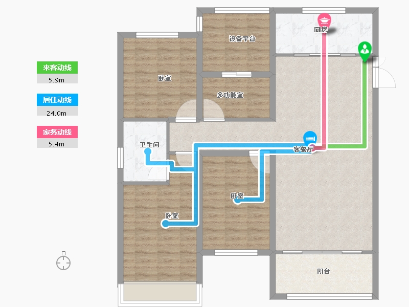 河南省-安阳市-国宾府-111.51-户型库-动静线