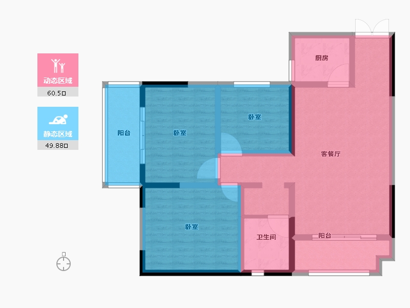 河南省-郑州市-华美仟企汇-98.47-户型库-动静分区