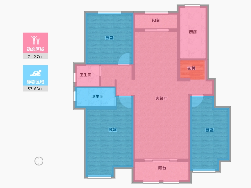 河南省-焦作市-中嘉美景-114.00-户型库-动静分区