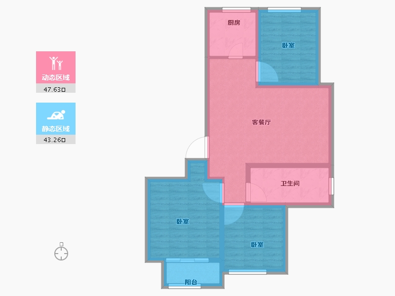 山东省-德州市-德州永锋·百合新城-81.00-户型库-动静分区