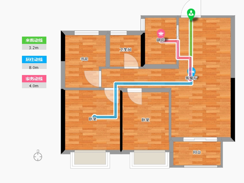 河南省-郑州市-汇泉博澳东悦城-71.01-户型库-动静线