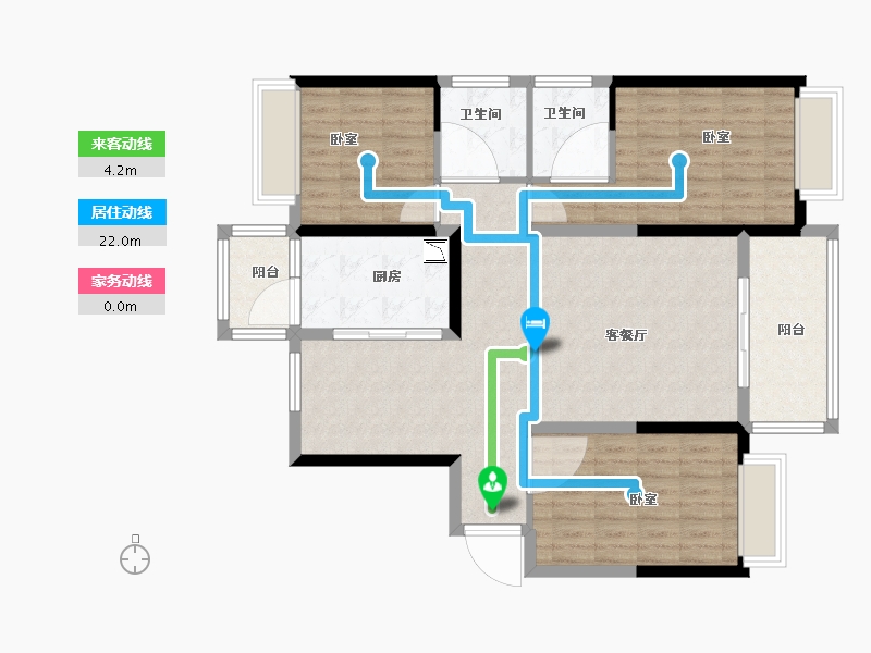 河南省-洛阳市-尚品1号-105.57-户型库-动静线