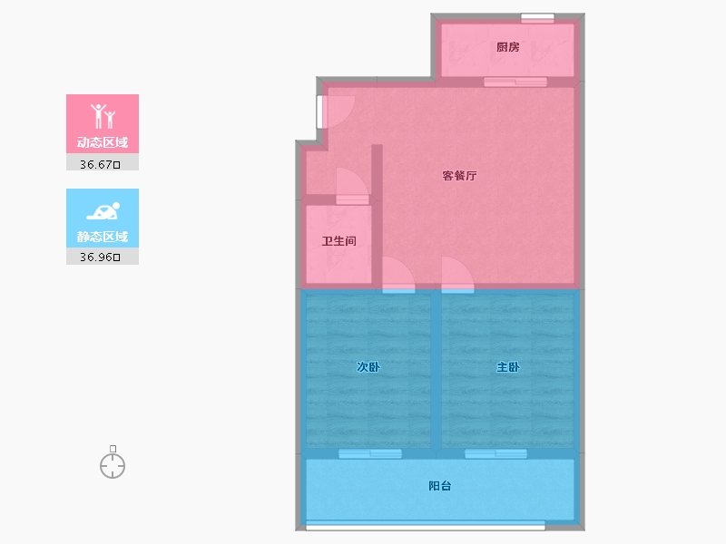 山东省-临沂市-永恒华府-65.23-户型库-动静分区