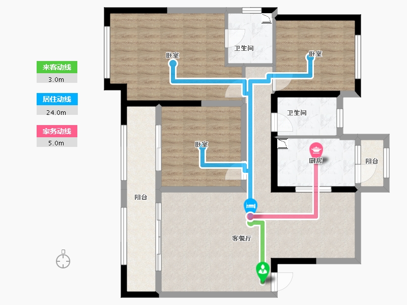 宁夏回族自治区-银川市-三沙源国际生态文化旅游度假区-101.65-户型库-动静线