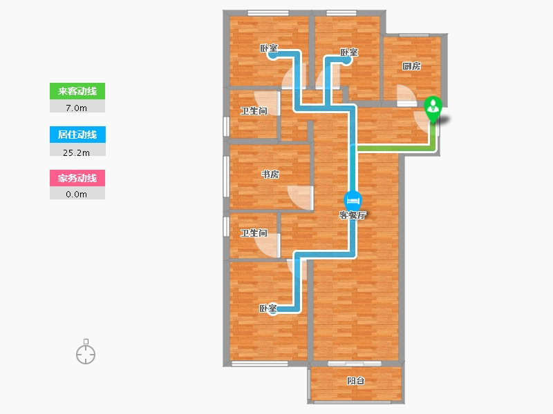 河南省-郑州市-融创瀚海大河宸院-106.00-户型库-动静线