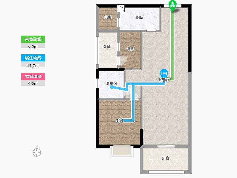 福建省-漳州市-招商卡达凯斯-85.00-户型库-动静线