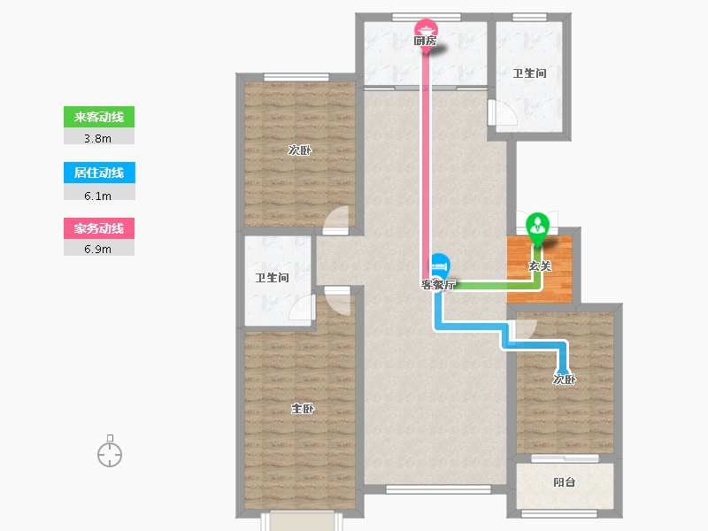 山东省-淄博市-鸿暻悦城-120.00-户型库-动静线