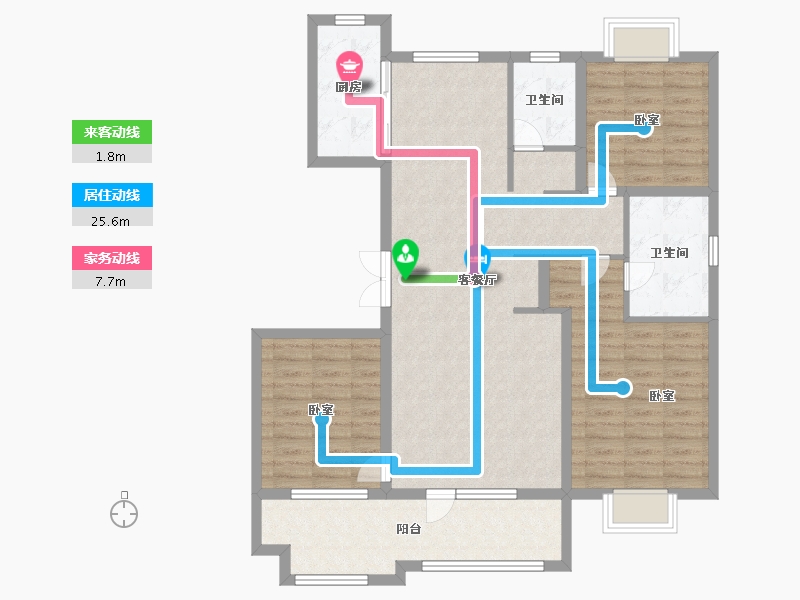 山东省-济宁市-兖州瑞马名门-110.00-户型库-动静线