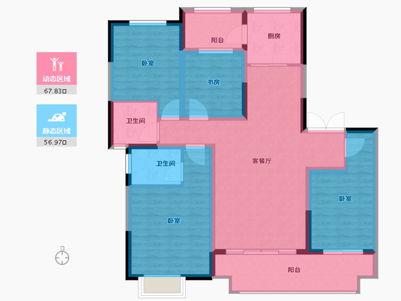 河南省-郑州市-大发融悦四季-112.00-户型库-动静分区