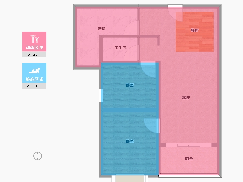 河南省-许昌市-铭泰瑞云佳苑-71.00-户型库-动静分区