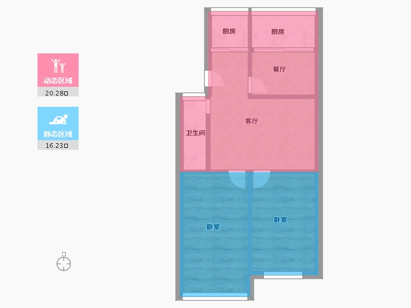 河南省-郑州市-华信米克空间-32.00-户型库-动静分区