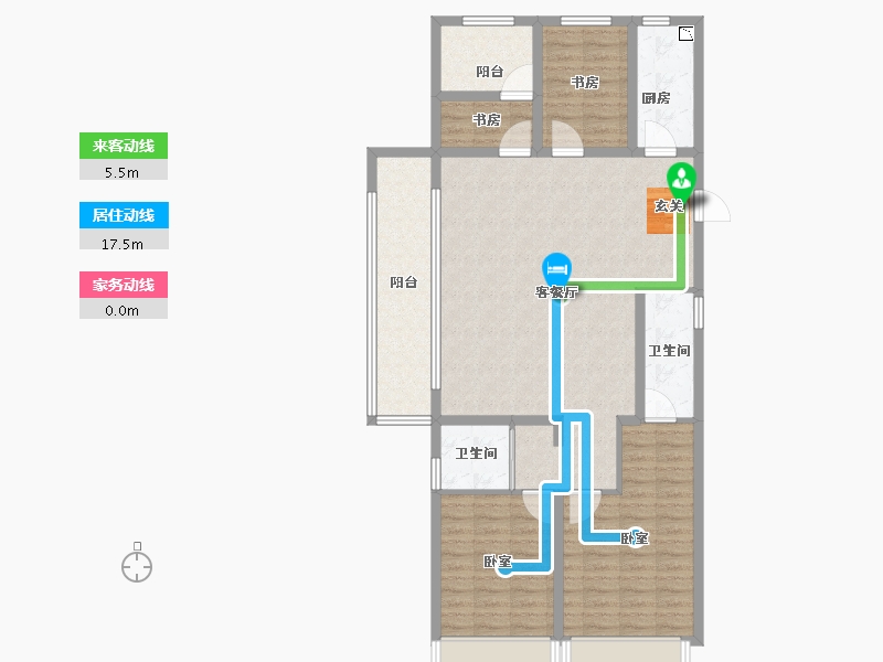 河南省-郑州市-碧桂园名门凤凰城-114.00-户型库-动静线