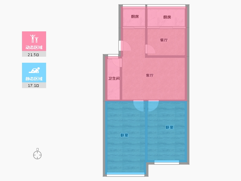 河南省-郑州市-华信米克空间-34.00-户型库-动静分区