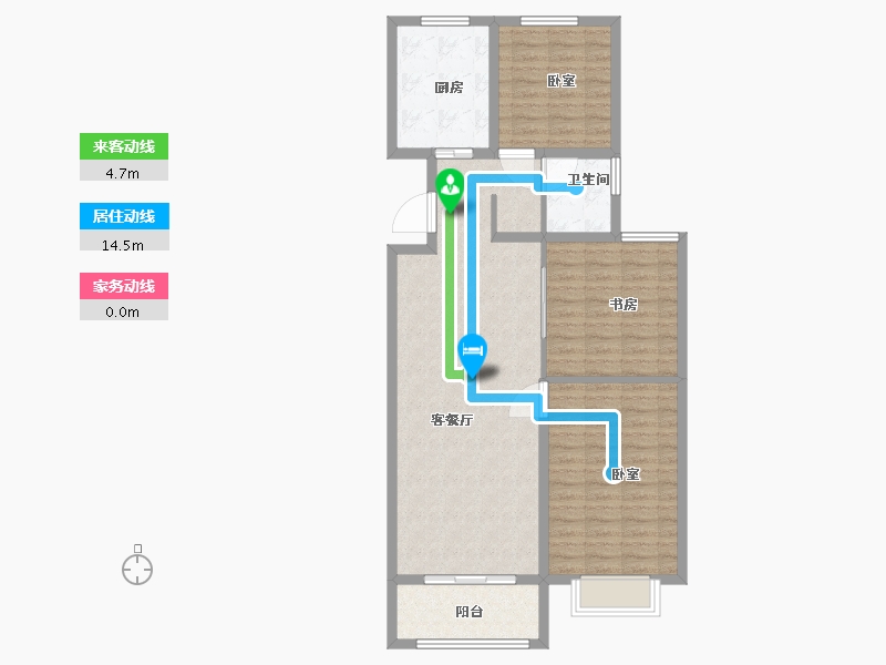 山东省-德州市-惠宁·清华园-96.00-户型库-动静线