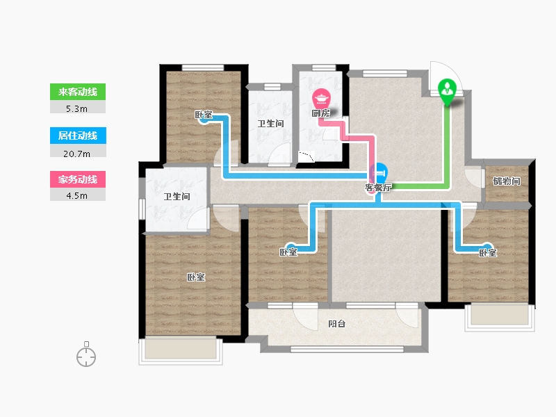 山东省-德州市-宁津·富力城-114.99-户型库-动静线