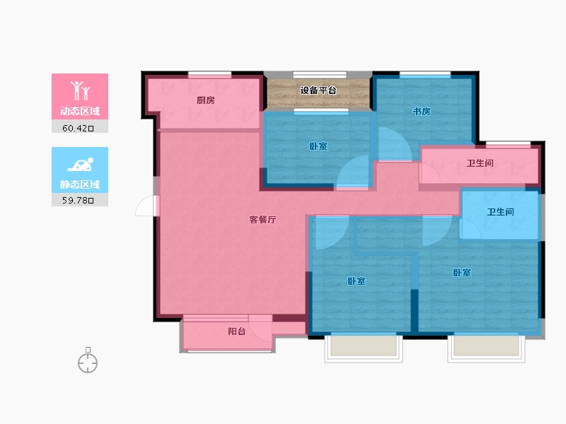 山东省-德州市-德州万达广场-111.00-户型库-动静分区