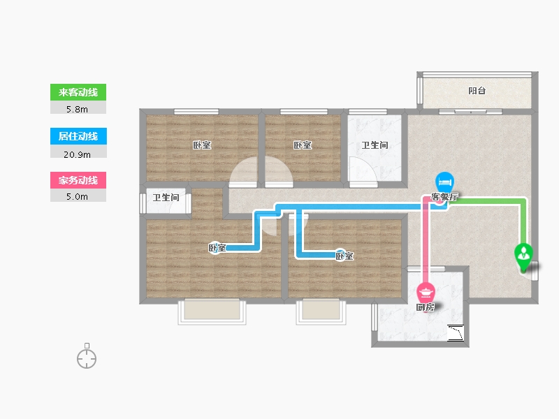 河南省-洛阳市-唐宫新城-117.91-户型库-动静线