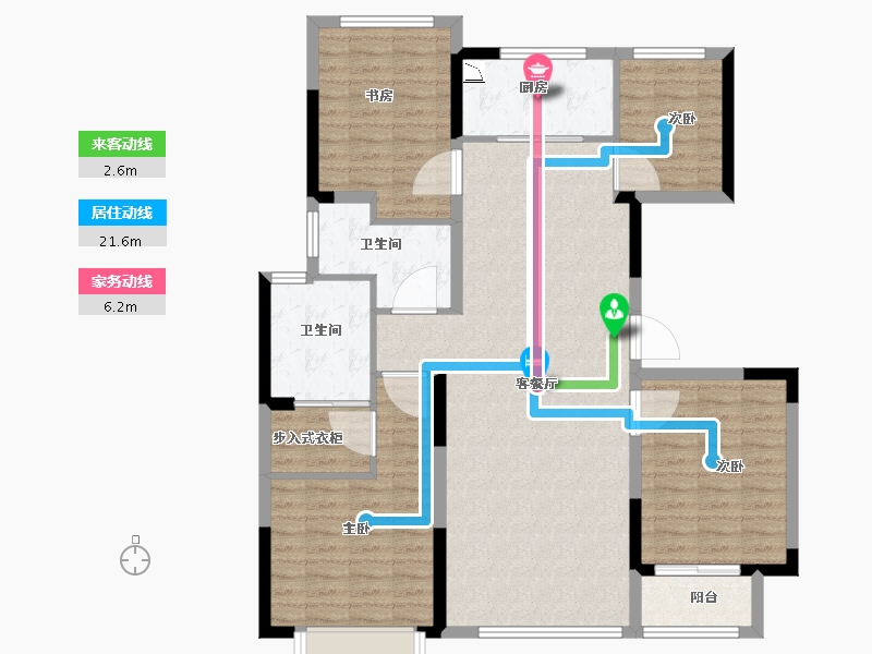 山东省-济南市-世茂原山首府-112.01-户型库-动静线