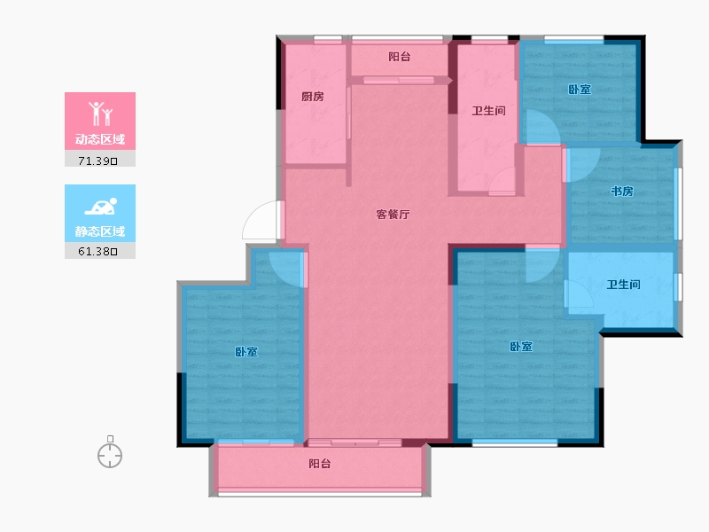 山东省-德州市-德州永锋·百合新城-119.41-户型库-动静分区