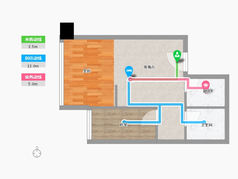 河南省-郑州市-华南城盛世广场-42.00-户型库-动静线