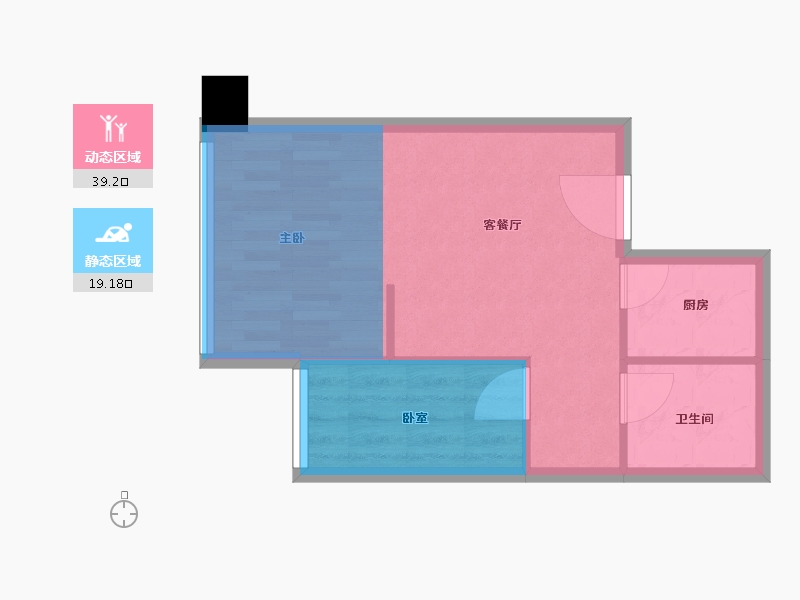 河南省-郑州市-华南城盛世广场-42.00-户型库-动静分区