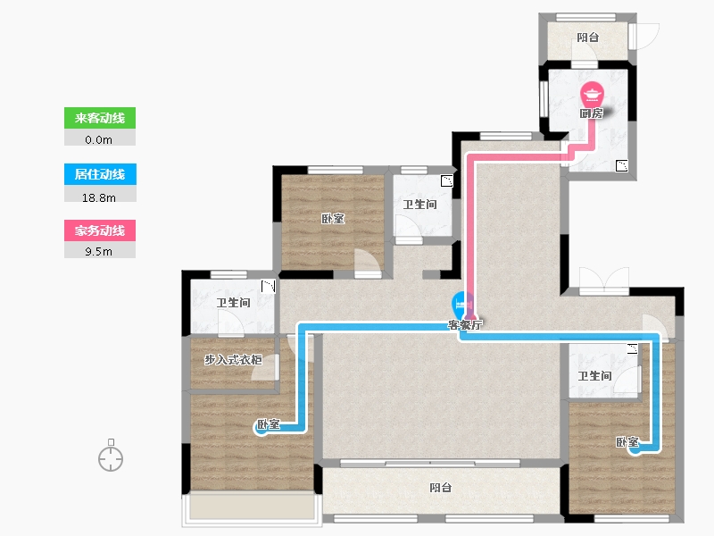 宁夏回族自治区-银川市-三沙源国际生态文化旅游度假区-126.95-户型库-动静线