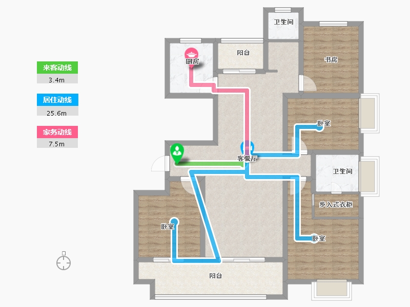 河南省-洛阳市-夏都水岸-122.00-户型库-动静线