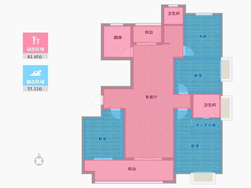 河南省-洛阳市-夏都水岸-122.00-户型库-动静分区