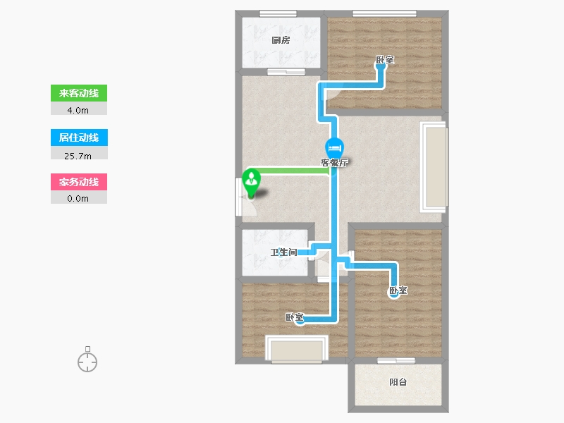 河南省-洛阳市-玉恒香山新城-95.99-户型库-动静线