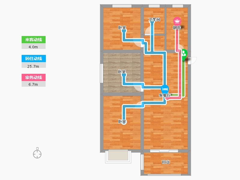 河南省-郑州市-合筑•玖合湾-77.99-户型库-动静线