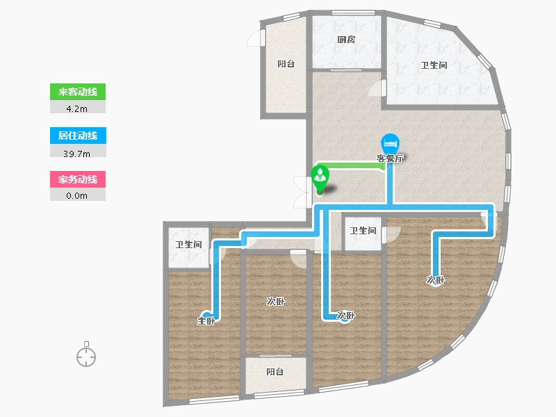 山东省-临沂市-天基黄金水岸-186.92-户型库-动静线