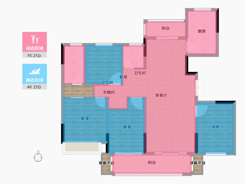 河南省-郑州市-正弘中岳城-114.00-户型库-动静分区